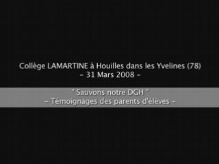 Témoignages des parents d'élèves