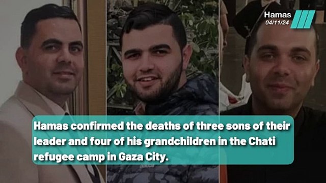 Hamas leader's sons killed in Gaza attack
