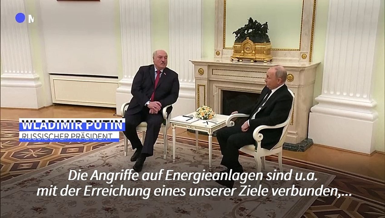 Putin: Russische Luftangriffe auf Ukraine Teil von deren 'Entmilitarisierung'