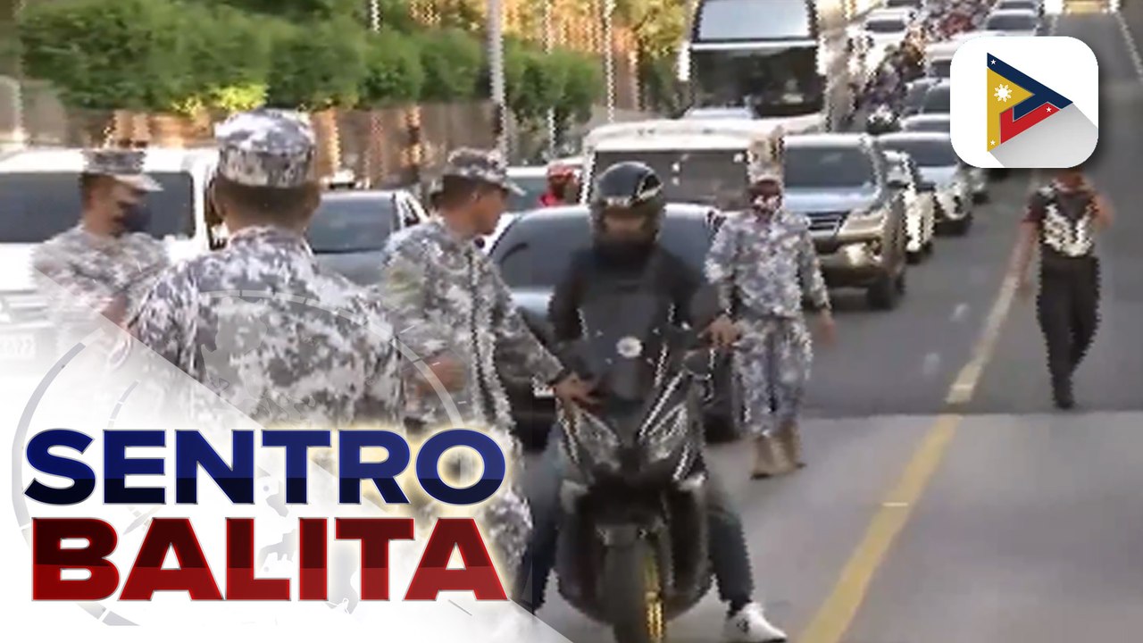 Motorsiklo na may sticker ng Office of the President, sinita ng SAICT dahil sa pagdaan sa EDSA Busway;  Nahuling rider, wala ring dala na OR/CR