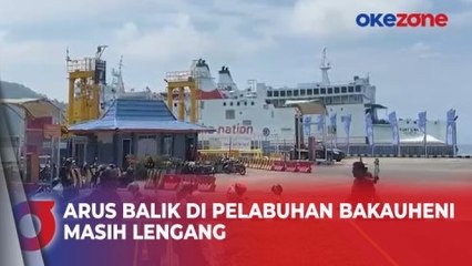 Arus Balik di Pelabuhan Bakauheni Masih Lengang di H+2 Lebaran