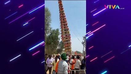 DETIK-DETIK Kereta Kuil 'Raksasa' Runtuh