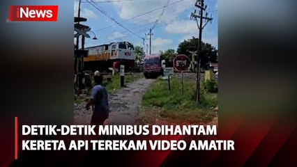 Ini Detik-Detik Minibus Dihantam Kereta Argo Semeru di Madiun