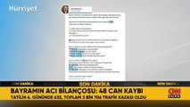 Bayram tatilinde acı bilanço