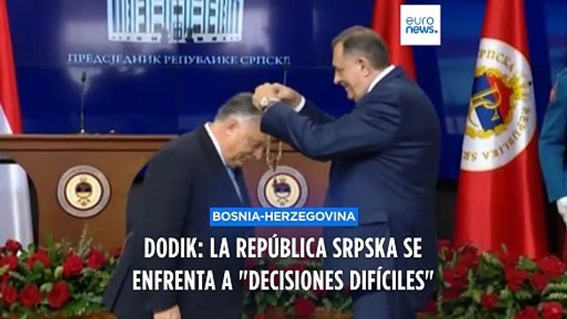 Milorad Dodik: Bosnia-Herzegovina puede no sobrevivir a la resolución de la ONU