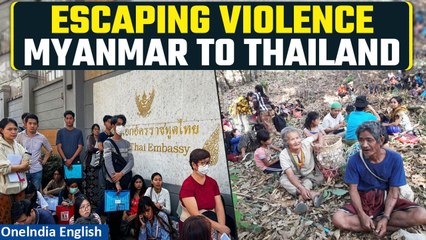 Myanmar's Exodus to Thailand Continues after Fall of Key Border Town | Oneindia News