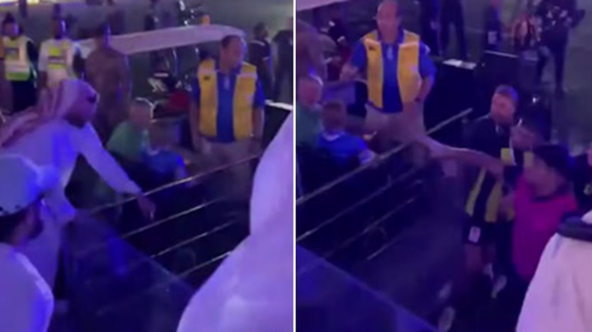 Saudi football player whipped by fan after Super Cup final defeat