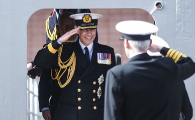 Royal Fleet Auxiliary's Newest Ship, RFA Stirling Castle, Welcomed at Leith ⚓