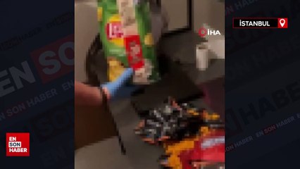 İstanbul'da cips paketlerinden uyuşturucu çıktı