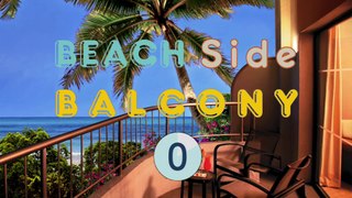 Relaxing Beachside Balcony with Ocean Waves and Guitar Music | 2 Hour Video