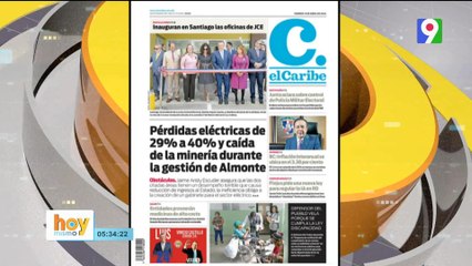 Titulares de prensa dominicana viernes 12 de abril 2024 | Hoy Mismo