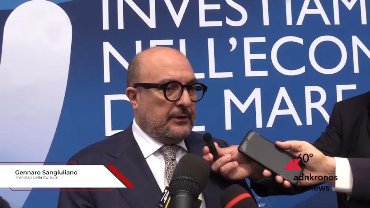 Blue Economy, Sangiuliano: "Cultura del mare è fondamentale per lo sviluppo sostenibile"