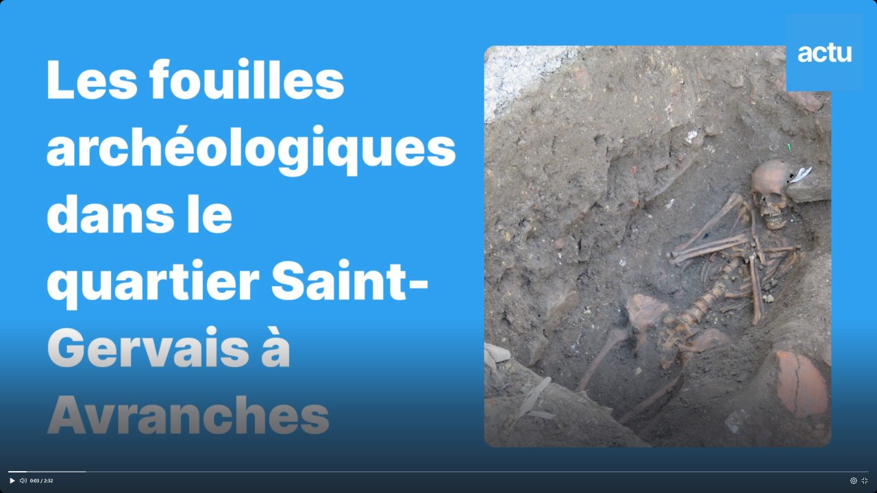 Des squelettes découverts dans le quartier Saint-Gervais à Avranches