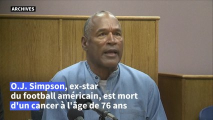 Mort d'O.J. Simpson, ex-star du foot américain acquitté lors du "procès du siècle"