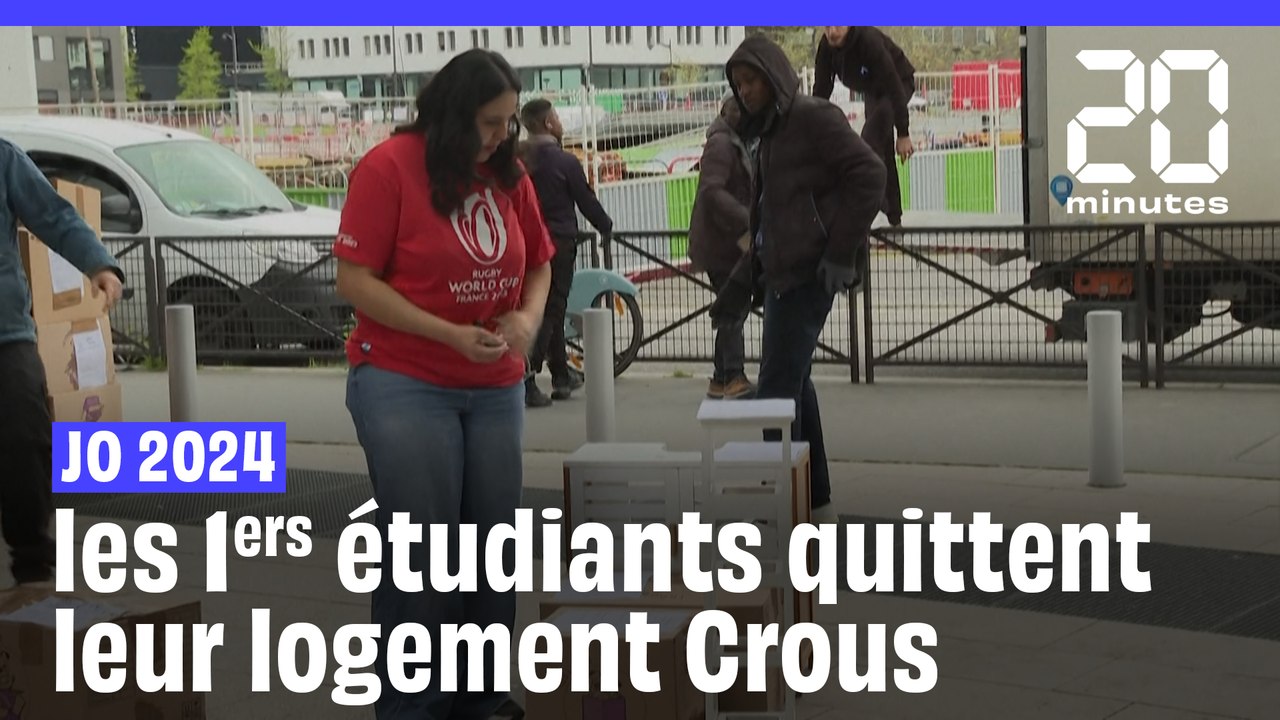 JO 2024 : les premiers étudiants obligés de quitter leur logement Crous déménagent