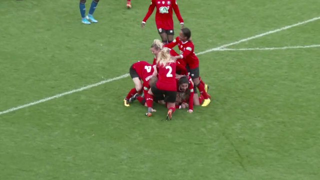 EAG-REIMS 2-1 - 1/4 FINALE CDF - Le coup-franc victorieux de Faustine Robert à la 90'