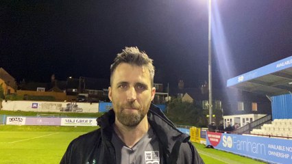 Farnham Town manager Paul Johnson post-AFC Croydon Athletic