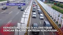 Arus Balik, Tol Jakarta-Cikampek Masih Padat di Km 57