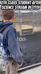 10th class students after taking science sream in 11th