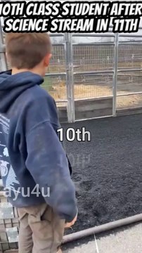 10th class students after taking science sream in 11th