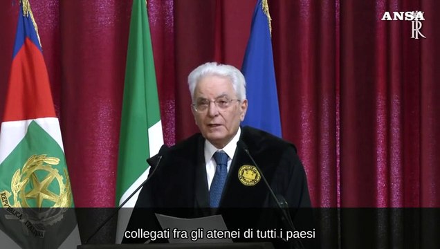 Mattarella: Universita' libere, anche nel dissenso al potere