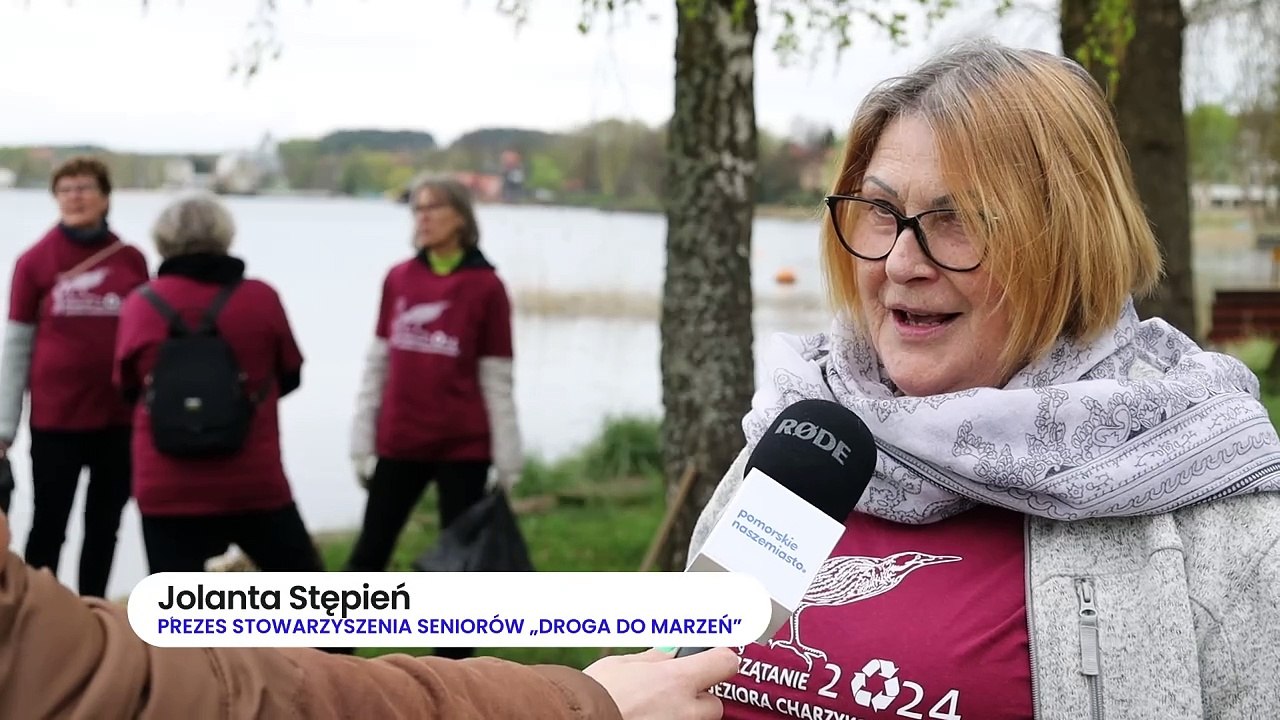 Wiosenne sprzątanie brzegów Jeziora Charzykowskiego