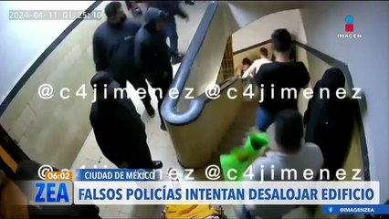 Download Video: Falsos policías intentan desalojar edificio en la alcaldía Cuauhtémoc, CDMX