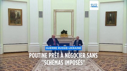 Vladimir Poutine affirme être prêt à négocier avec l'Ukraine sans "schémas imposés"