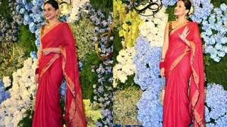 Taapsee Pannu gives modern Bride vibes in a Vibrant Red Saree
