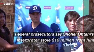 Interpreter Charged With Stealing $16 Million From Professional Baseball Star Shohei Ohtani