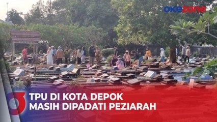 TPU di Kota Depok Masih Dipadati Peziarah saat Momen Hari Raya Lebaran