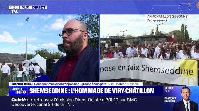 Marche blanche à la mémoire de Shemseddine: Si on avait eu plus de moyens, ce drame aurait pu être évité affirme Samir Adili, conseilleur municipal d'opposition à Viry-Châtillon