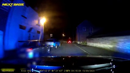 Driver snaps ankle as he jumps from Mercedes after police chase