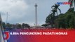 Ribuan Pengunjung Padati Monas pada Libur Panjang Lebaran