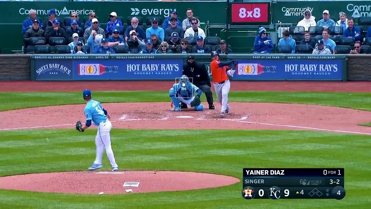 ¡Yainer Díaz con su tercer jonrón de la temporada con Astros de Houston!