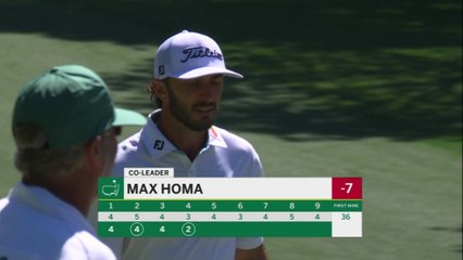 Max Homa co-leader à -7 - Masters 2e tour