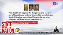 Pilipinas, Amerika, at Japan, mariing tinutulan ang mapanganib at agresibong aksiyon ng China sa South China Sea | SONA
