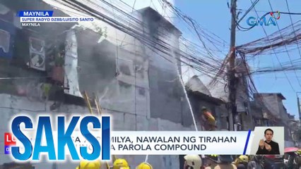 Nasa 75 pamilya, nawalan ng tirahan sa sunog sa Parola Compound | Saksi