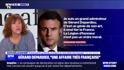 Raphaëlle Bacqué: "Gérard Depardieu ne rend pas fiers les Français"