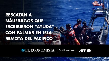 Rescatan a náufragos que escribieron "AYUDA" con palmas en isla remota del Pacífico