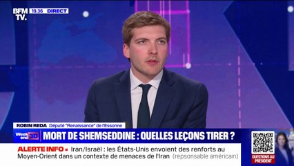 Violence des adolescents: "Il faut que les maires puissent intervenir, au-delà de l'école", affirme Robin Reda (Renaissance)