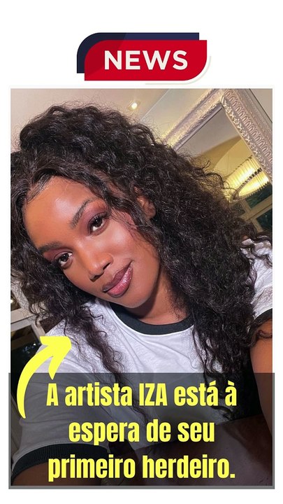 A artista IZA está à espera de seu primeiro herdeiro.