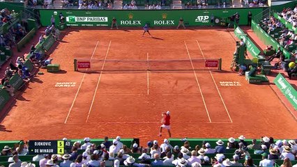 Monte Carlo - Djokovic a dû batailler face à de Minaur