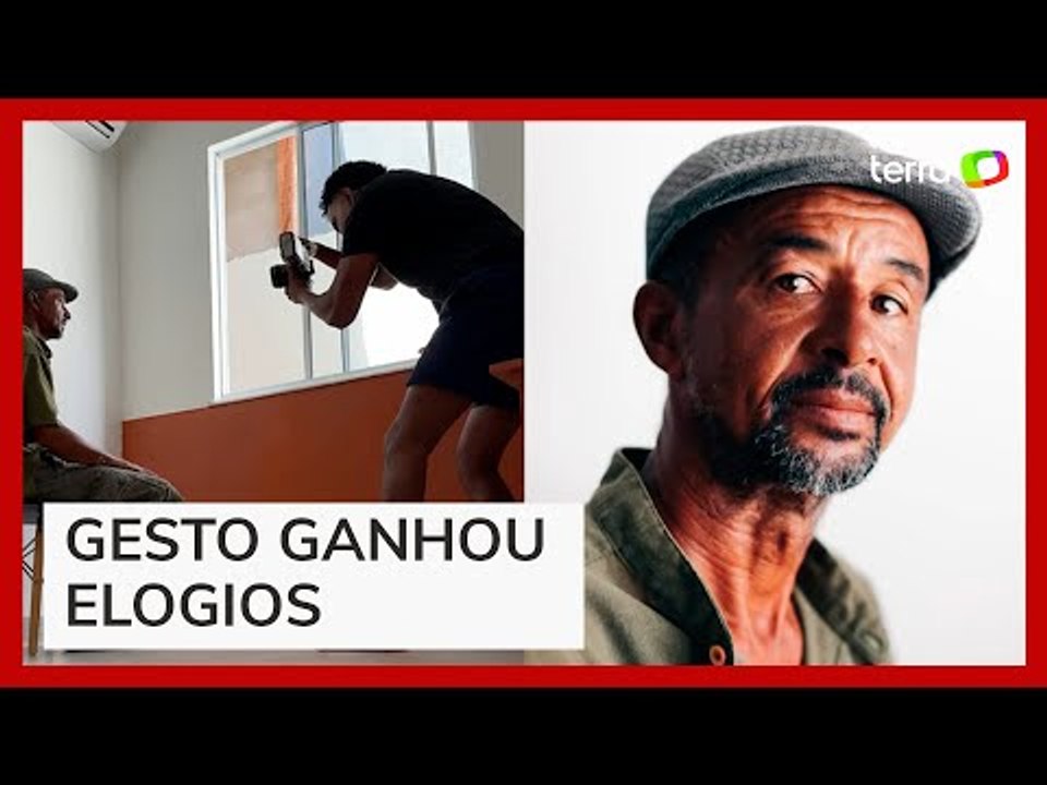 Fotógrafo viraliza ao presentear com ensaio pintor que trabalhava em sua casa