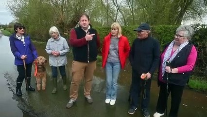 Shrewsbury Road flooded for four months now.