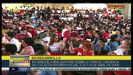 Foro de concientización por acontecimientos del 12 de abril en Venezuela