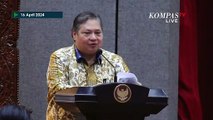 Pantun Menko Perekonomian Airlangga di Acara Halal Bihalal Disambut Tawa