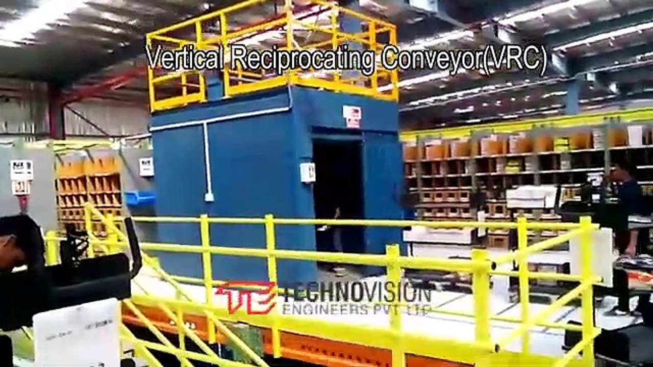 Vertical Reciprocating Conveyor - Technovision Engineers Pvt. Ltd 