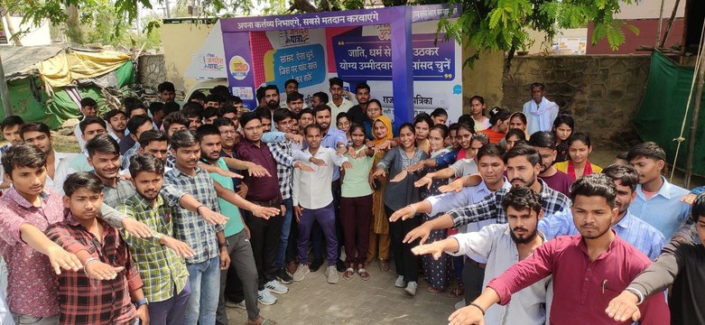 राजस्थान पत्रिका की जनादेश यात्रा अलवर शहर में पहुंची, रोजगार है बड़ा मुद्दा