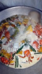 Ginataang sitaw at kalabasa with alimasag